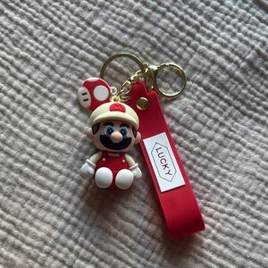 Nintendo Red and White Mario Keychain